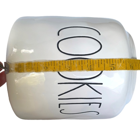 Rae Dunn COOKIES Canister Jar Ceramic 8" Tall Chubby Dimples NWT 2017 OG VHTF - Picture 12 of 15